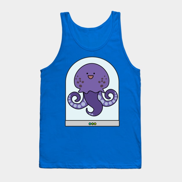 Alien Squid Monster Tank Top by Humoratologist